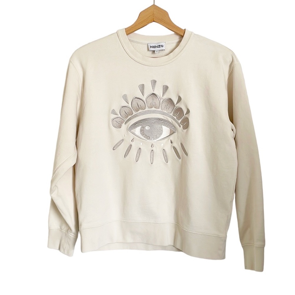 kenzo eye classic crewneck pullover sweater size L